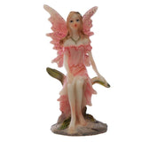 Set of 12 whimsical flower fairy figurines, each 7.5cm tall, crafted from durable resin for enchanting decor.