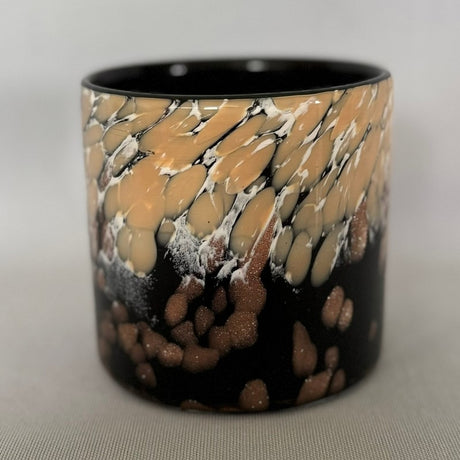 Elegant black candle holder (12 x 12cm) perfect for enhancing decor and creating a cozy atmosphere for any occasion.