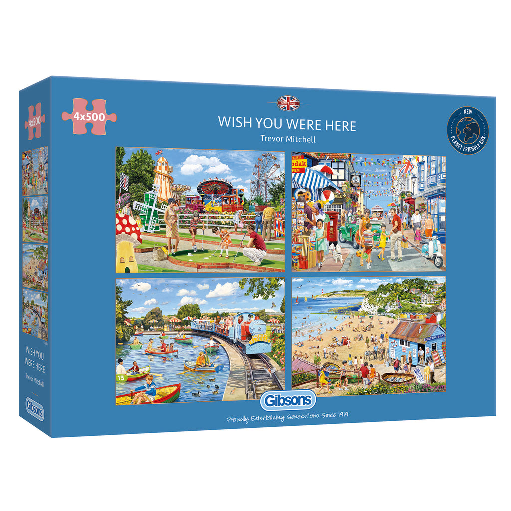 Jigsaw Puzzle - GIBSONS WISH YOU WERE HERE (4 X 500PC)