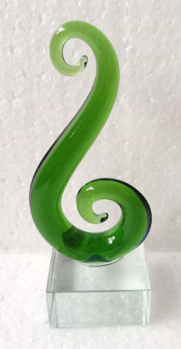 Glass Art-  Kiwiana Koru - Version 2