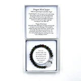 Bracelet - Dragon Blood Jasper Crystal Heart Guardian Angel