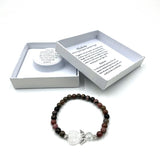 Bracelet - Rhodonite Crystal Heart Guardian Angel