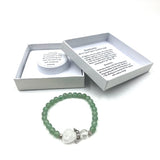 Bracelet - Aventurine Crystal Heart Guardian Angel