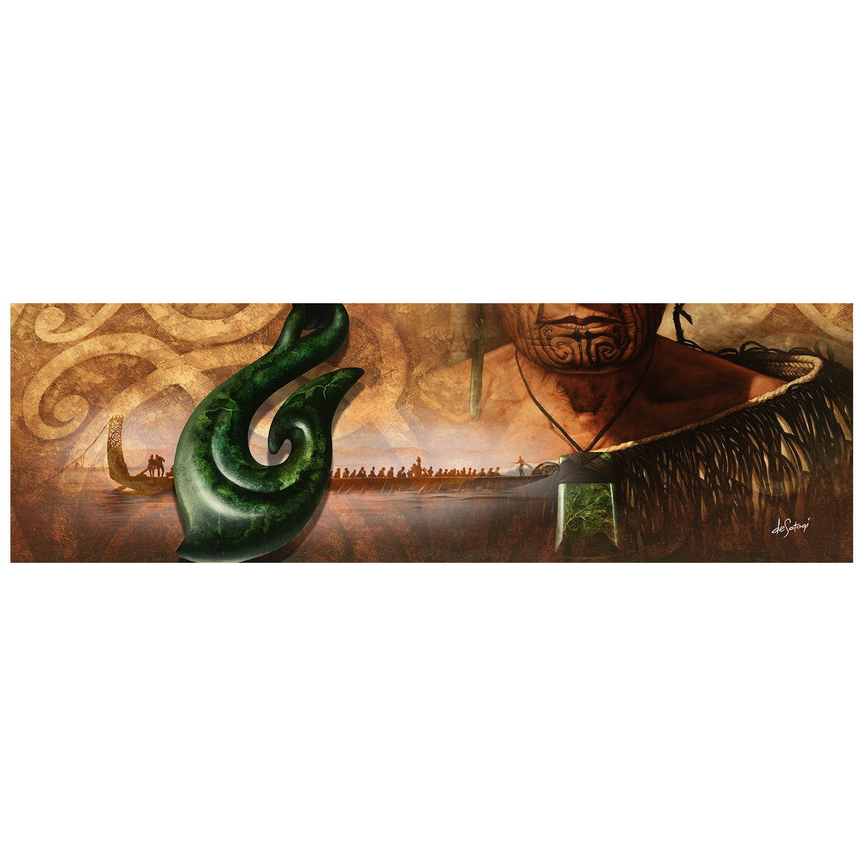 Glass Art Print Crossing Seas
