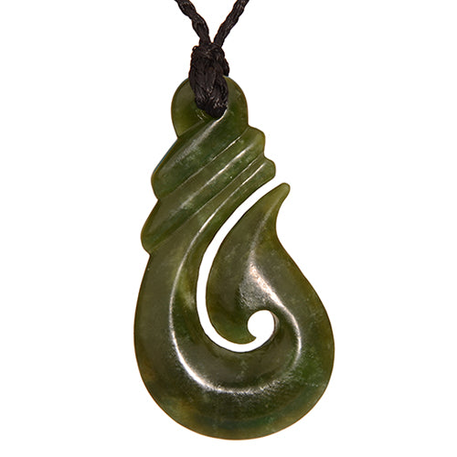 Greenstone Hook Pendant