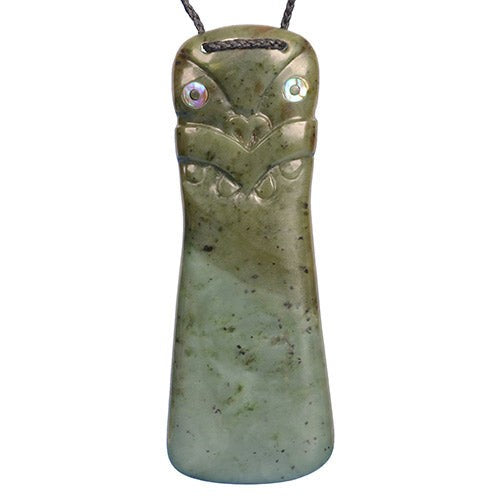 Pendant Necklace - Drop With Tiki Face (12.1 x 4.3cm)