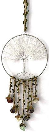 Dreamcatcher - Crystal Tree of Life 7 Chakras Clear Quartz