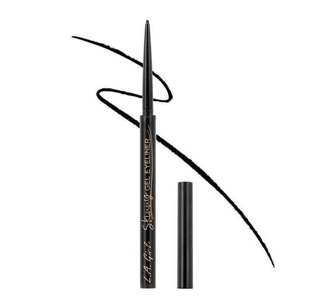 Ultra-skinny gel eyeliner pencil in Silky Black, perfect for precise lines, water-resistant, and enriched with nourishing oils.