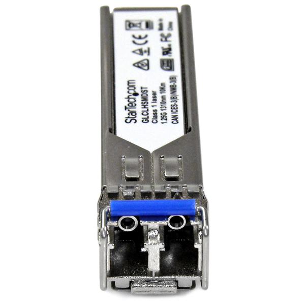 Cisco GLC-LH-SMD SFP Fiber Module with LC connector, 1 GbE connectivity, 10 km range, and lifetime warranty.