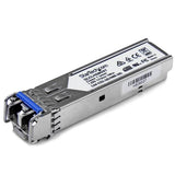 Cisco GLC-LH-SMD SFP module for 1 GbE connectivity, supports 10 km and features hot-swappable LC connector and lifetime warranty.