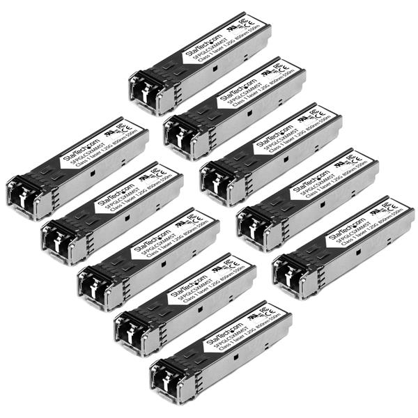 Cisco GLC-SX-MM Comp SFP Fiber Module - 1000BASE-SX - Lifetime Warranty - 10pk
