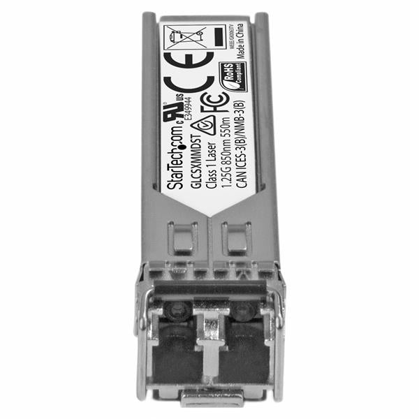 Cisco GLC-SX-MMD compatible SFP module for 1 GbE fiber connectivity, 550m range, hot-swappable with lifetime warranty.