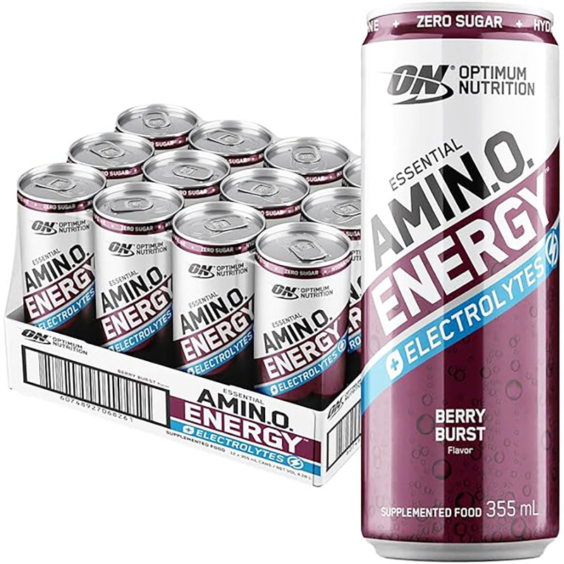 Amino Energy Sparkling Berry Burst 355ml - Carton of 12
