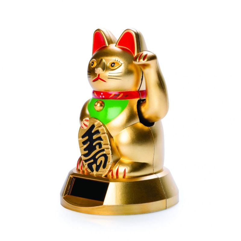 Solar Dancer - Golden Lucky Cat (12cm)