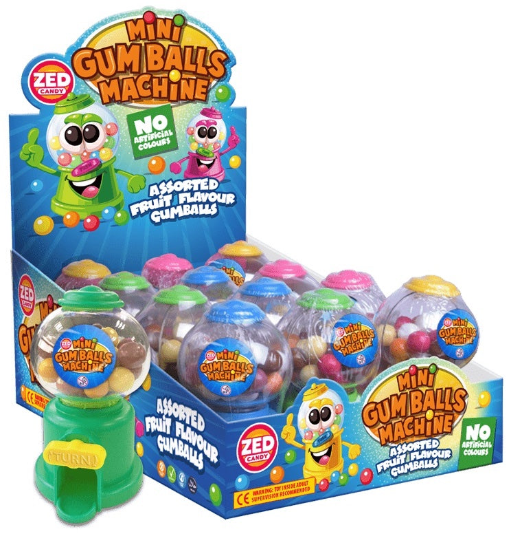 Zed Mini Gumball Machine 35g - Carton of 12