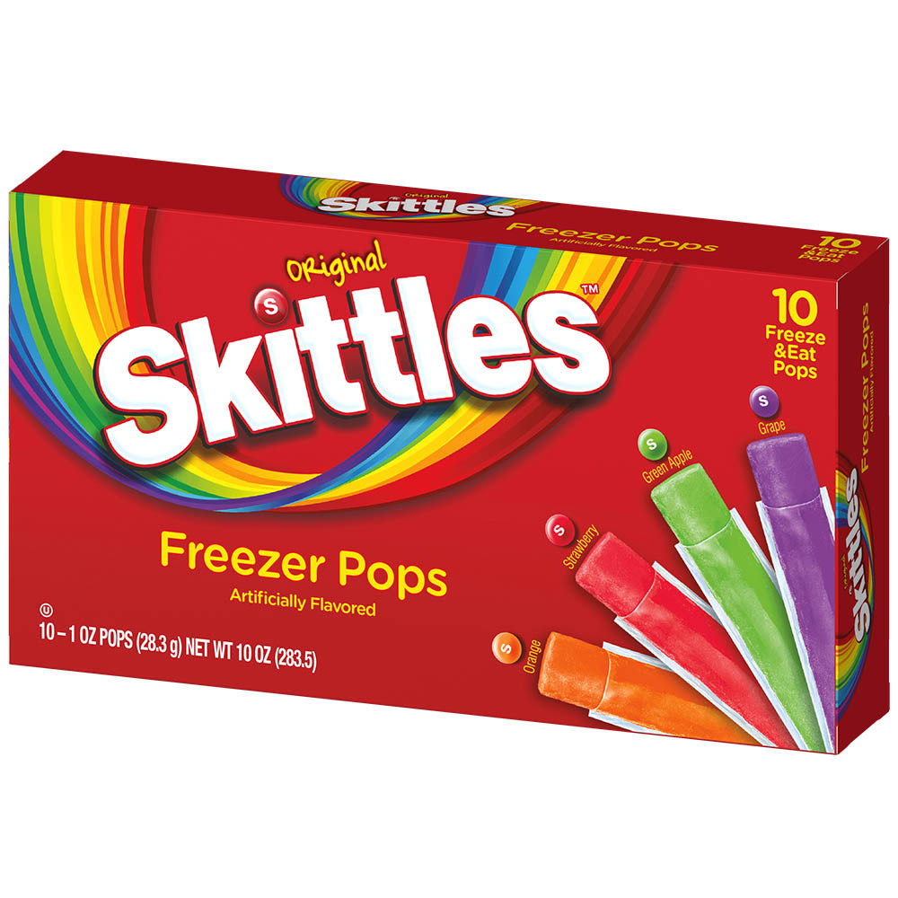 Skittles Freezer Pops 10pk - Pack of 12