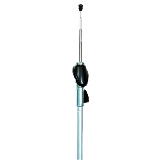 Replacement antenna for Hilux 1989-1997, stainless steel, 4-section, 90cm extension, 124cm cable for optimal reception.