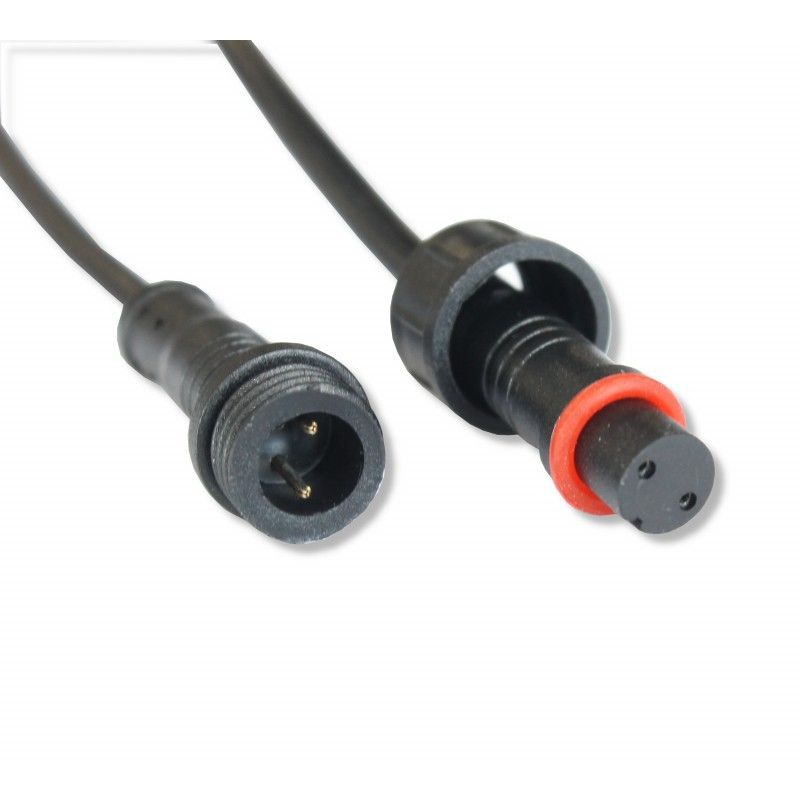 2-pin plug marker lamp extension with 1-meter lead for easy trailer lighting installation and enhanced visibility.