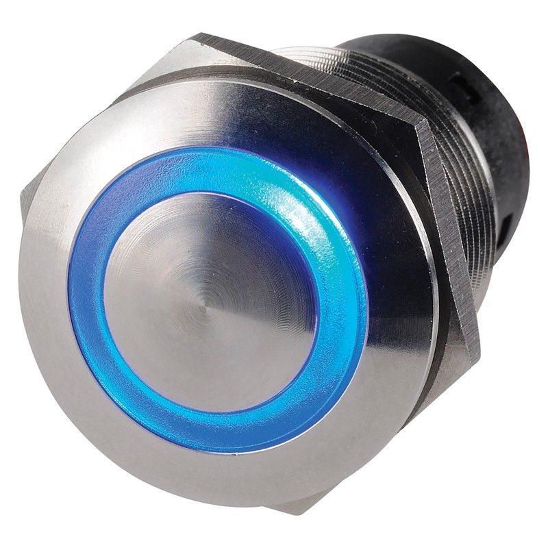 SWITCH OFF/ON PUSH BUTTON LED BLUE
