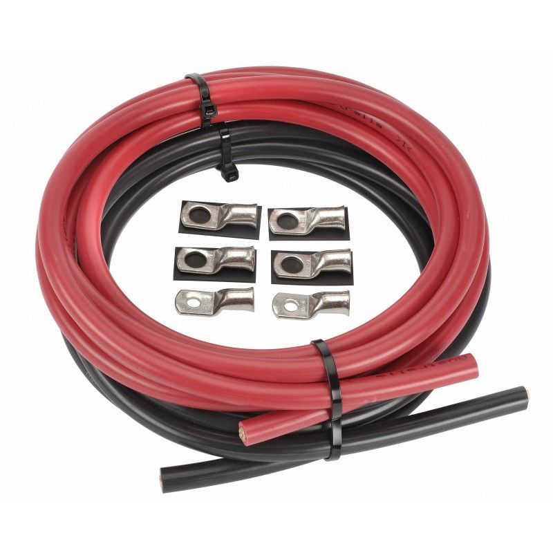 3m 32mm2 inverter wiring kit for optimal placement in vehicles, caravans, or boats, including hardware for easy installation.