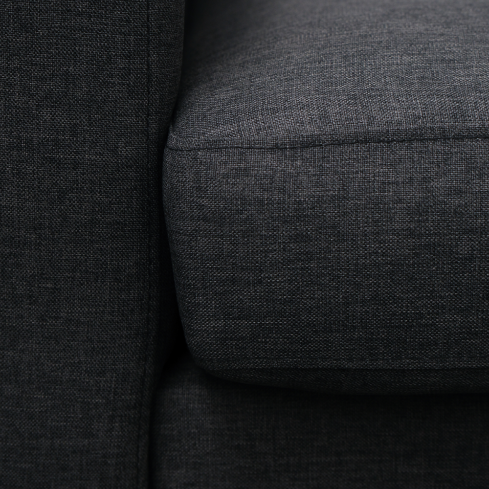Makers Gregor Fabric Single Seater Chair - Charcoal