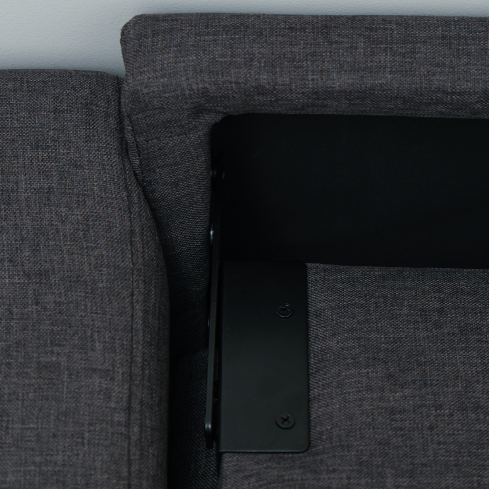 Makers Gregor Fabric Single Seater Chair - Charcoal