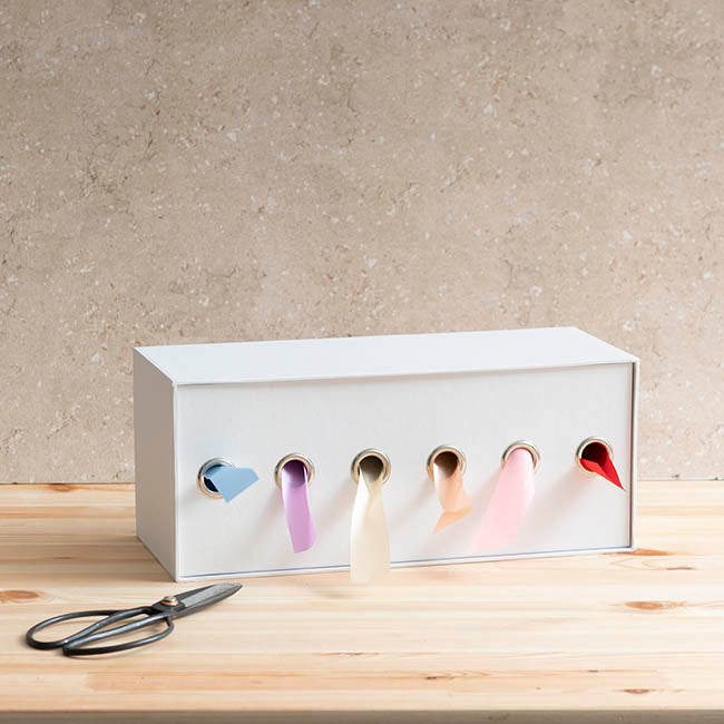 Ribbon Dispenser Box White