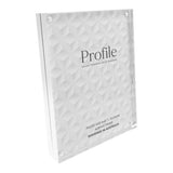 Profile - Solid Acrylic Sign Block Display Frames - 2.5x3.5in (6x9cm)