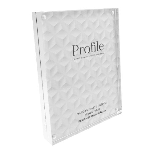 Profile - Solid Acrylic Sign Block Display Frames - 4x6in (10x15cm)