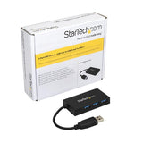 4-Port USB Hub - USB 3.0 - USB-A to 3x USB-A and 1x USB-C