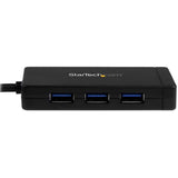 3-Port USB 3.0 Hub plus Gigabit Ethernet - USB-C - Includes Power Adapter