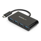 4-Port USB-C Hub - USB-C to 4x USB-A - USB 3.0 Hub - Bus Powered