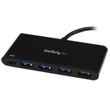 4-Port USB-C Hub with Power Delivery, adding USB-A connectivity for laptops while enabling charging through USB-C.