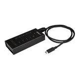 7-Port USB-C Hub - Metal - USB-C to 5x USB-A and 2x USB-C - USB 3.0