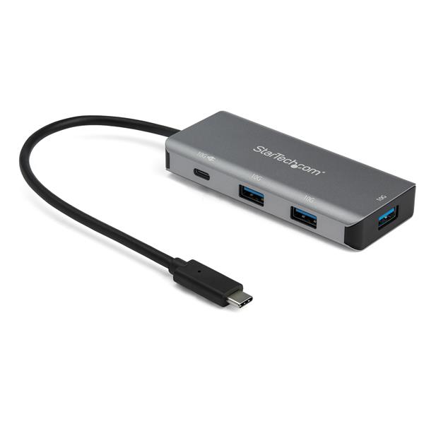 4-Port USB-C Hub with PD 3.0 - 10Gbps - 3x USB-A & 1X USB-C