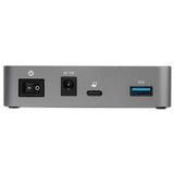 4-Port USB C Hub with 3 USB-A and 1 USB-C port, offering 10Gbps transfer speeds and universal power for seamless connectivity.