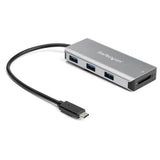 3Pt USB-C Hub w/ SD Card Reader - 10Gbps - 3x USB-A & 1x USB-C