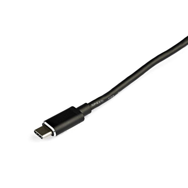 4-Port USB-C Hub - 4x USB-A - Black