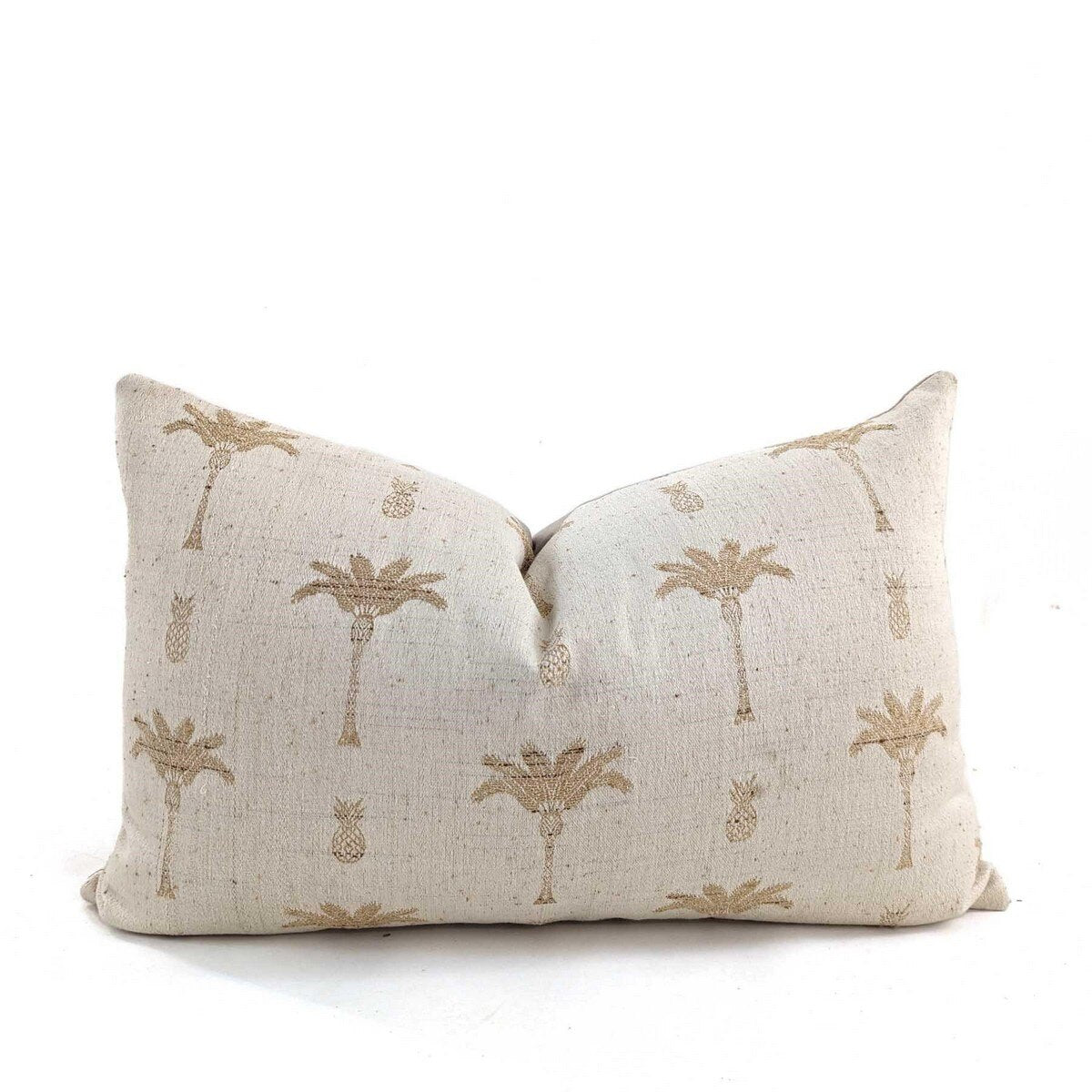 CUSHION COVER - PALM TREE - NATURAL / GOLD -  400x600