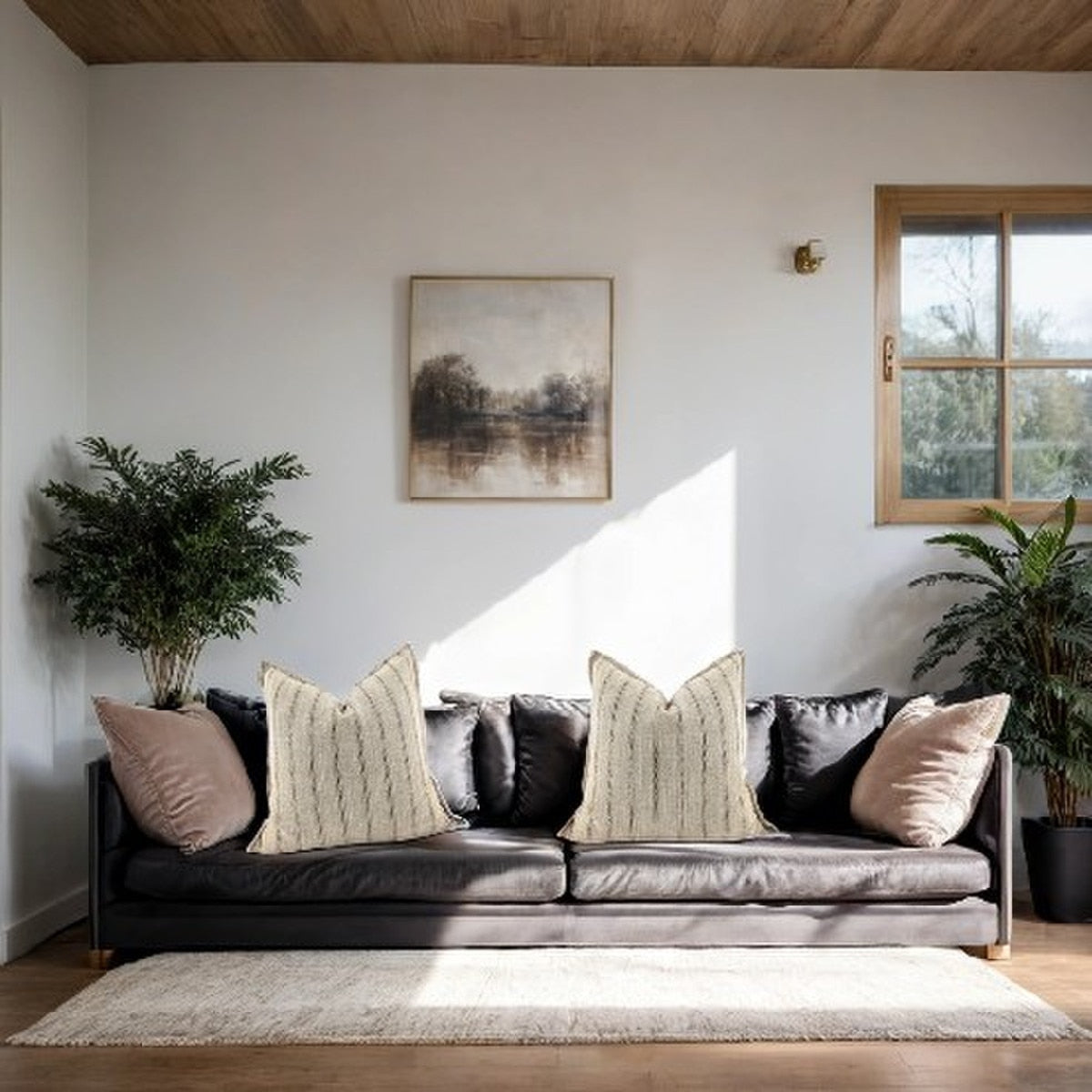 SNUGG & CO CUSHION COVER -  NATURAL -  550x550
