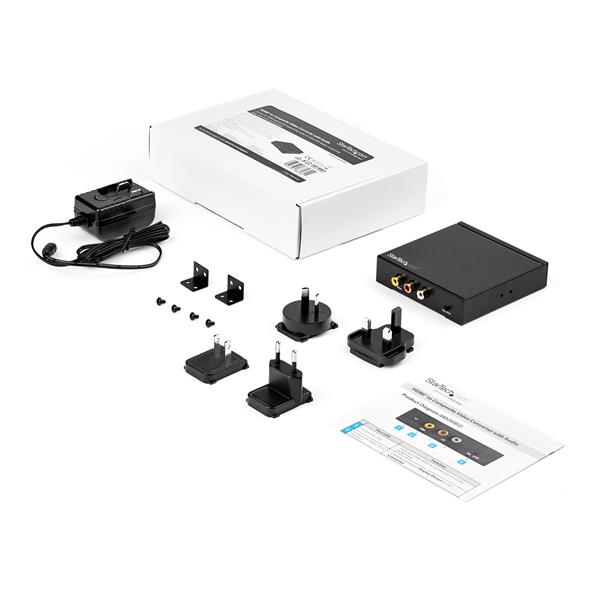 HDMI to RCA Converter Box with Audio - Composite Video Adapter