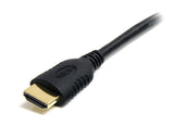 1m High Speed HDMI Cable with Ethernet, gold-tipped connectors, connects HDMI Mini devices to HDMI displays for superior audio and video.