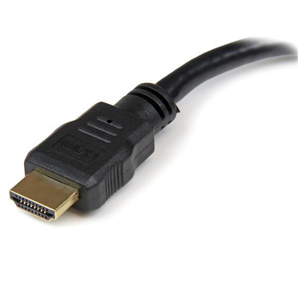 20cm HDMI to DVI-D adapter connecting HDMI male to DVI female for seamless video transmission and reduced port strain.