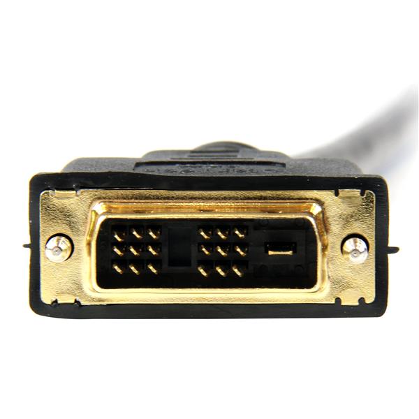 3m HDMI to DVI-D cable connecting a DVI-D video card to an HDMI display for high-definition multimedia applications.