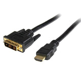 3m HDMI to DVI-D cable connecting DVI-D video card to HDMI displays for high-quality digital video output.