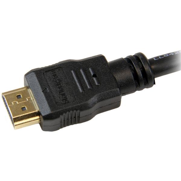 5m high-speed HDMI cable with gold-plated connectors for Ultra HD 4K x 2K, perfect for connecting devices like HDTVs and projectors.