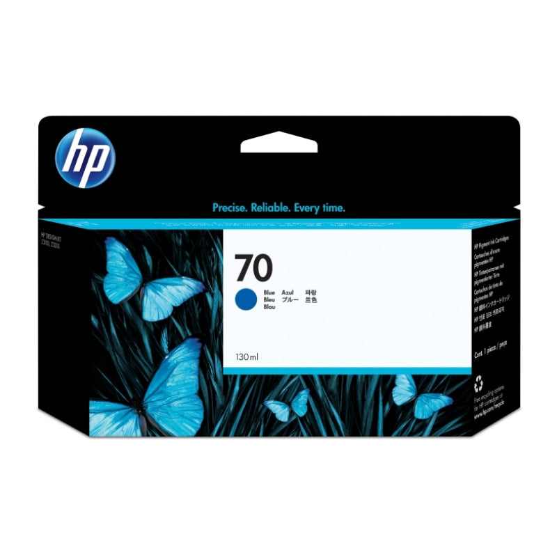 HP #70 130ml Blue Ink C9458A