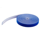 7,6 m Hook and Loop Roll - Blue - Cable Management