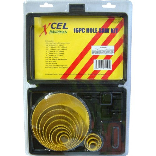 Holesaw Set 16-Pce Xcel 19mm-127mm