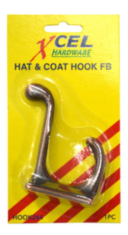Hat & Coat Hook FB Carded Xcel